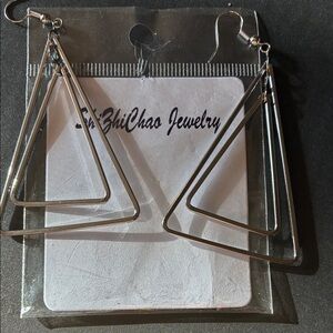 Silver Geometric Earrings
